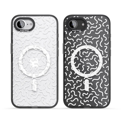 Schwarz-weißes Wellenmuster