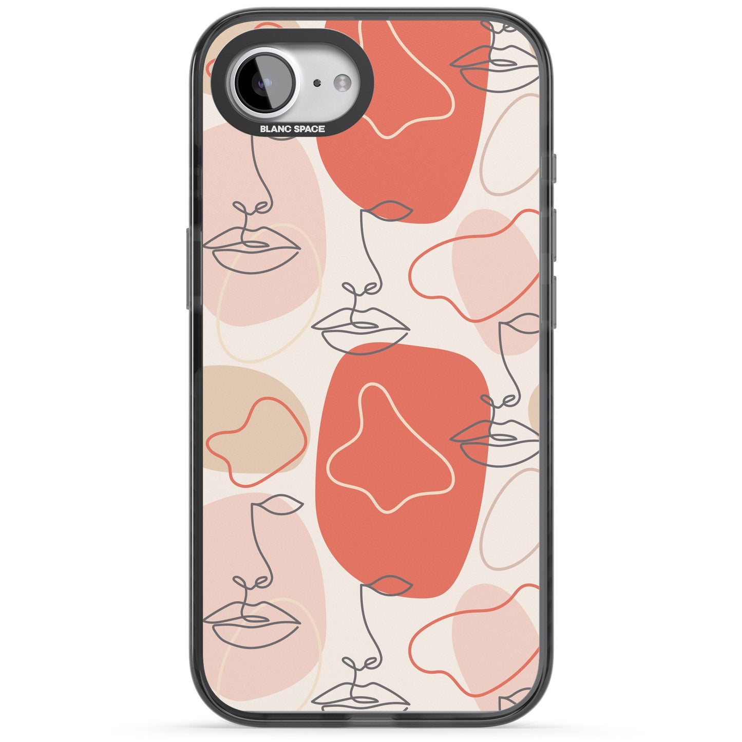 Abstract Face Line Art