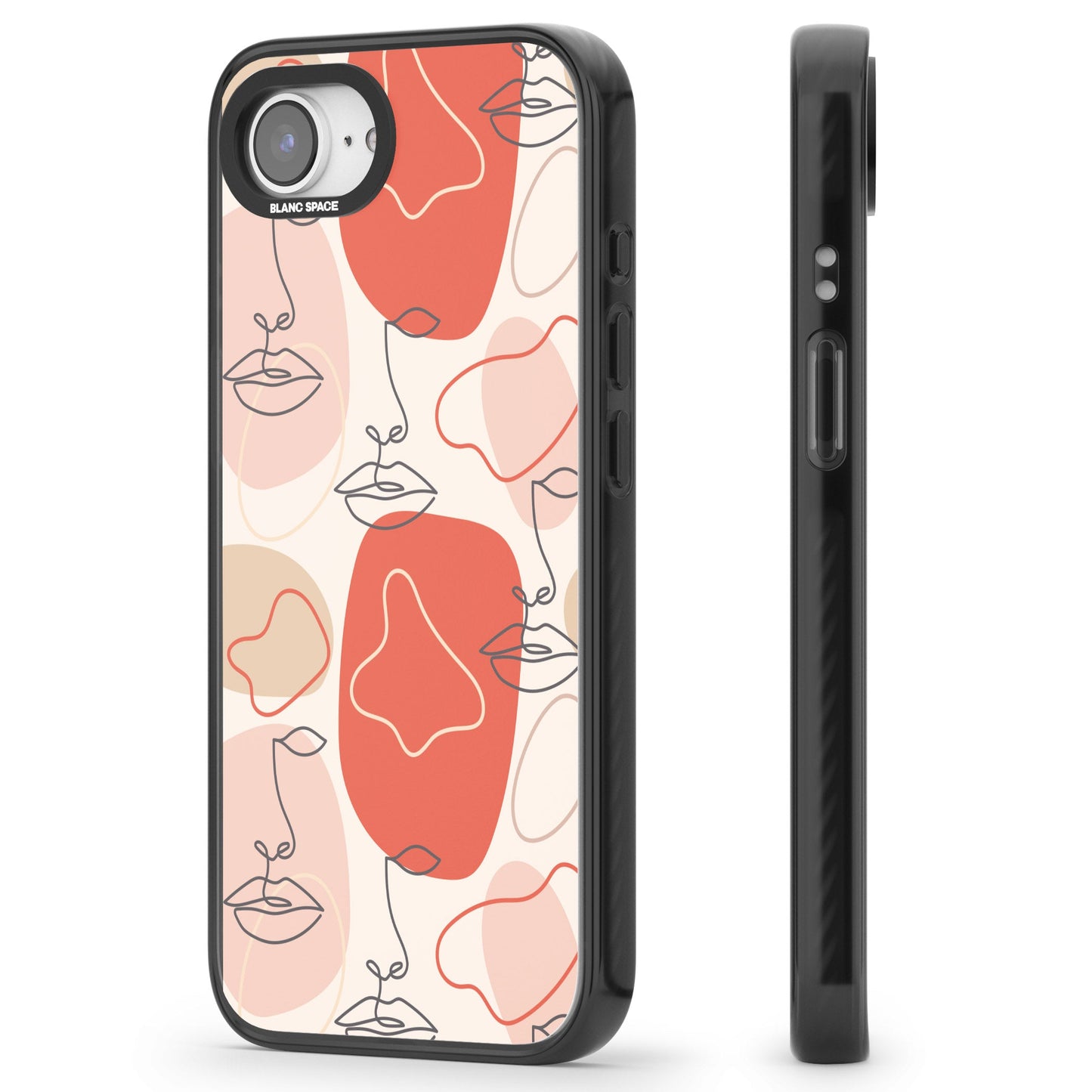 Abstract Face Line Art