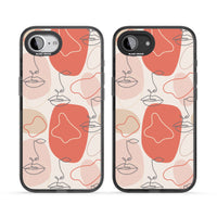 Abstract Face Line Art