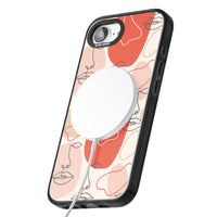 Abstract Face Line Art