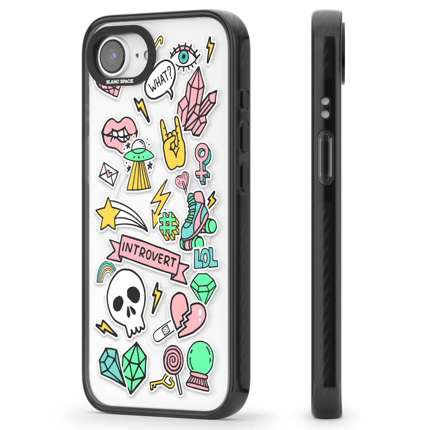 Autocollant introverti