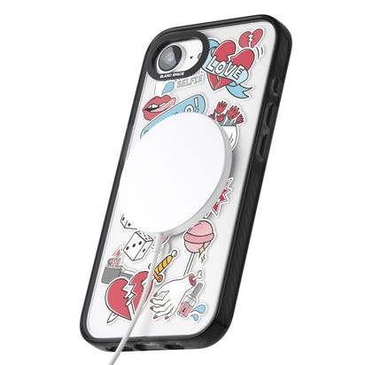 Autocollants Crâne et Fleurs