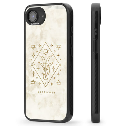 Motif du zodiaque Capricorne en or