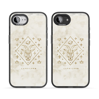 Motif du zodiaque Capricorne en or