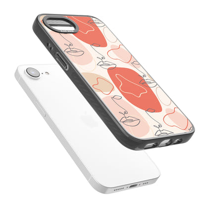 Abstract Face Line Art