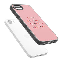 Schönen Tag, rosa Zitat