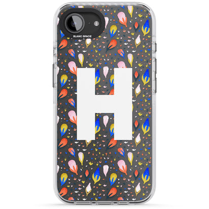 Personalised Abstract Floral Initial