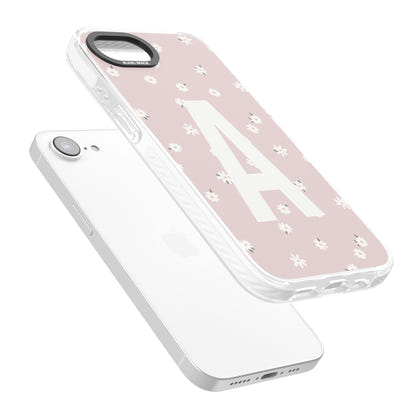 Personalised Pink Daisy Initial