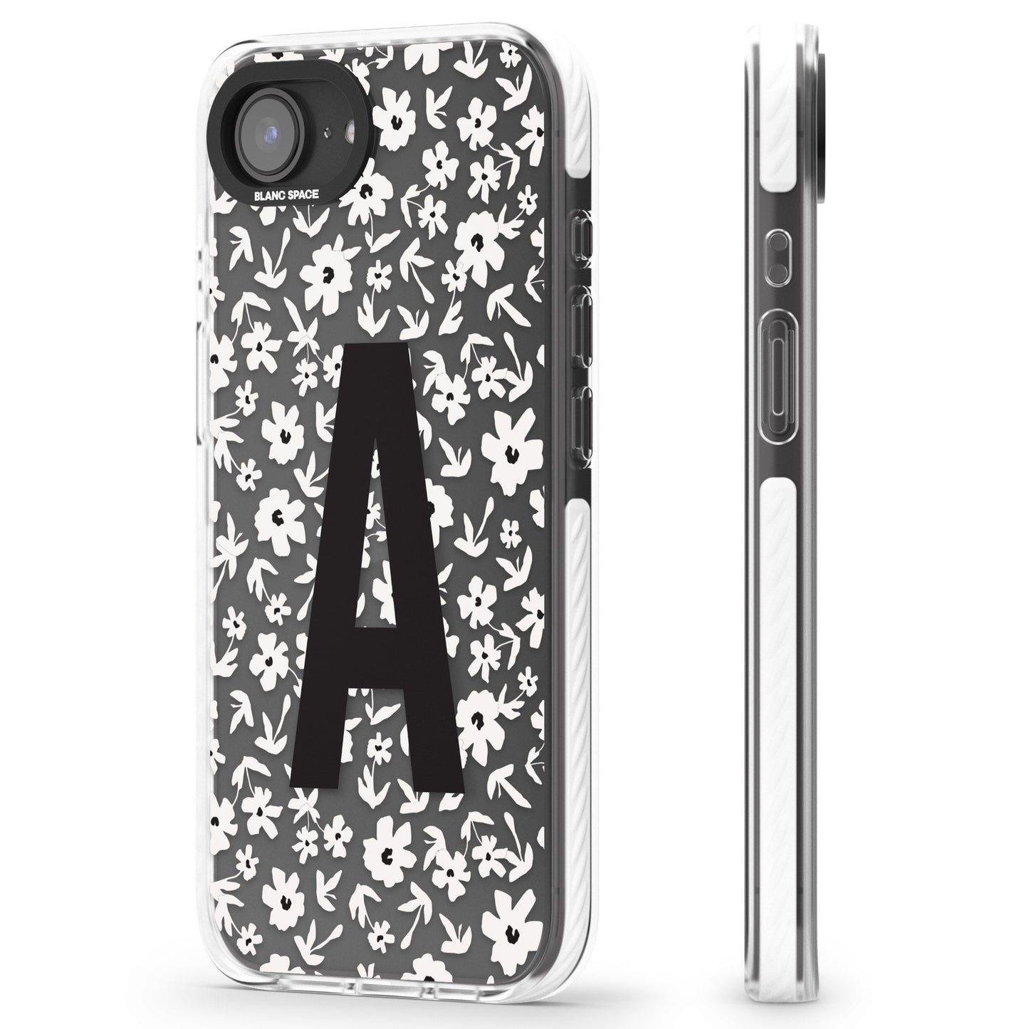 Initiale en gras personnalisée et florale