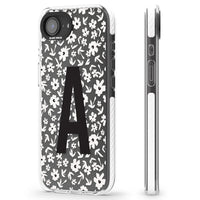 Initiale en gras personnalisée et florale