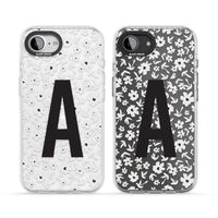 Initiale en gras personnalisée et florale