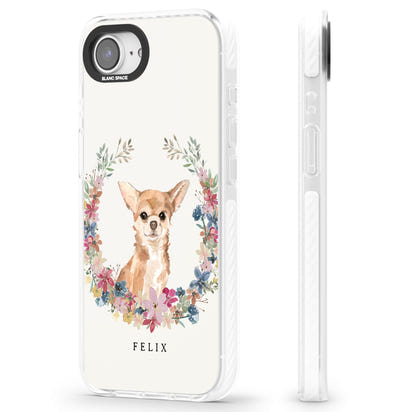 Personalised Chihuahua Floral Portrait