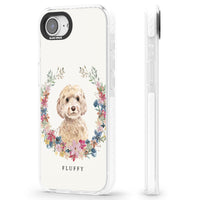 Personalised Champagne Cockapoo Floral Portrait