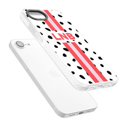 Personalised Polka & Pink Stripe