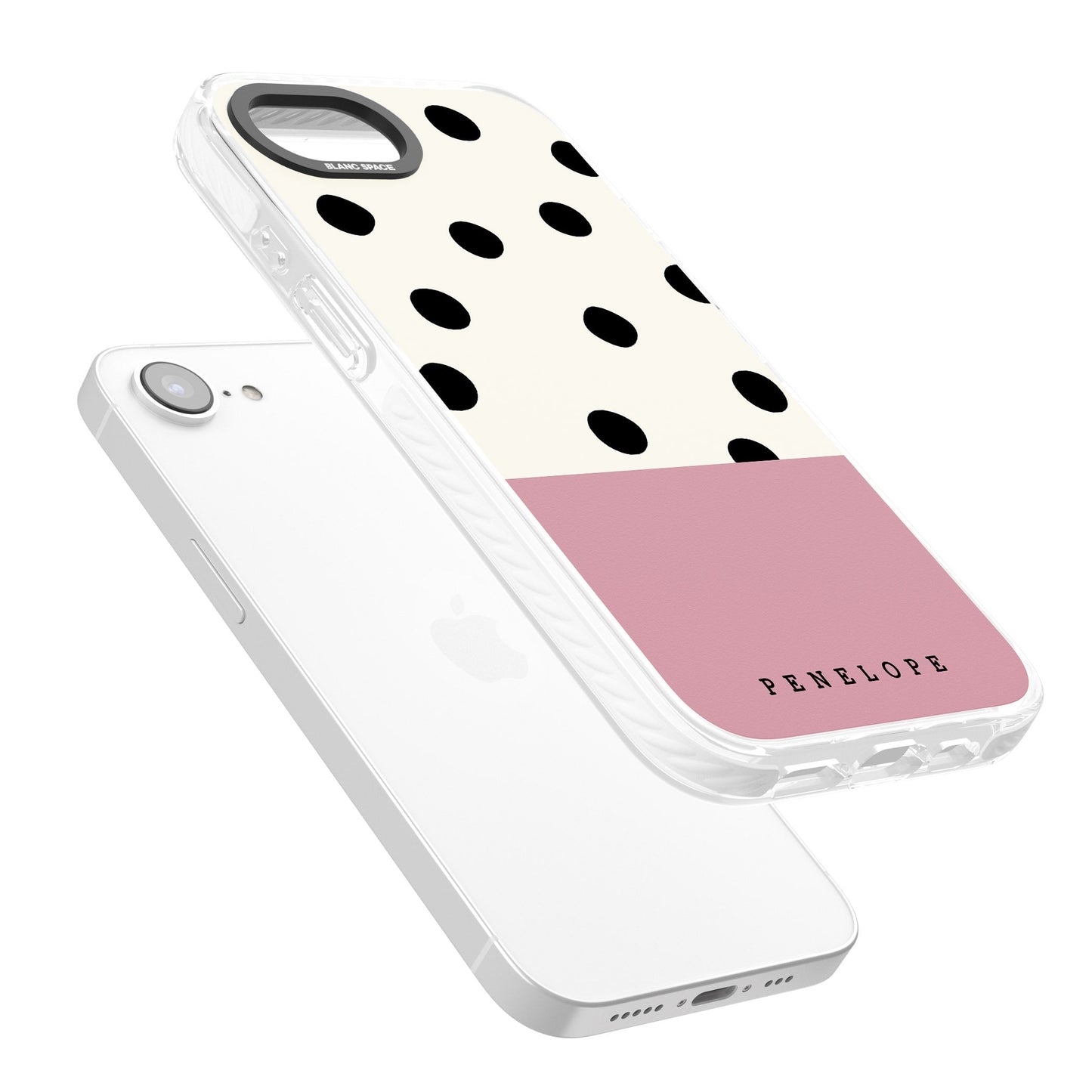 Personalised Pink Border Polka Dot