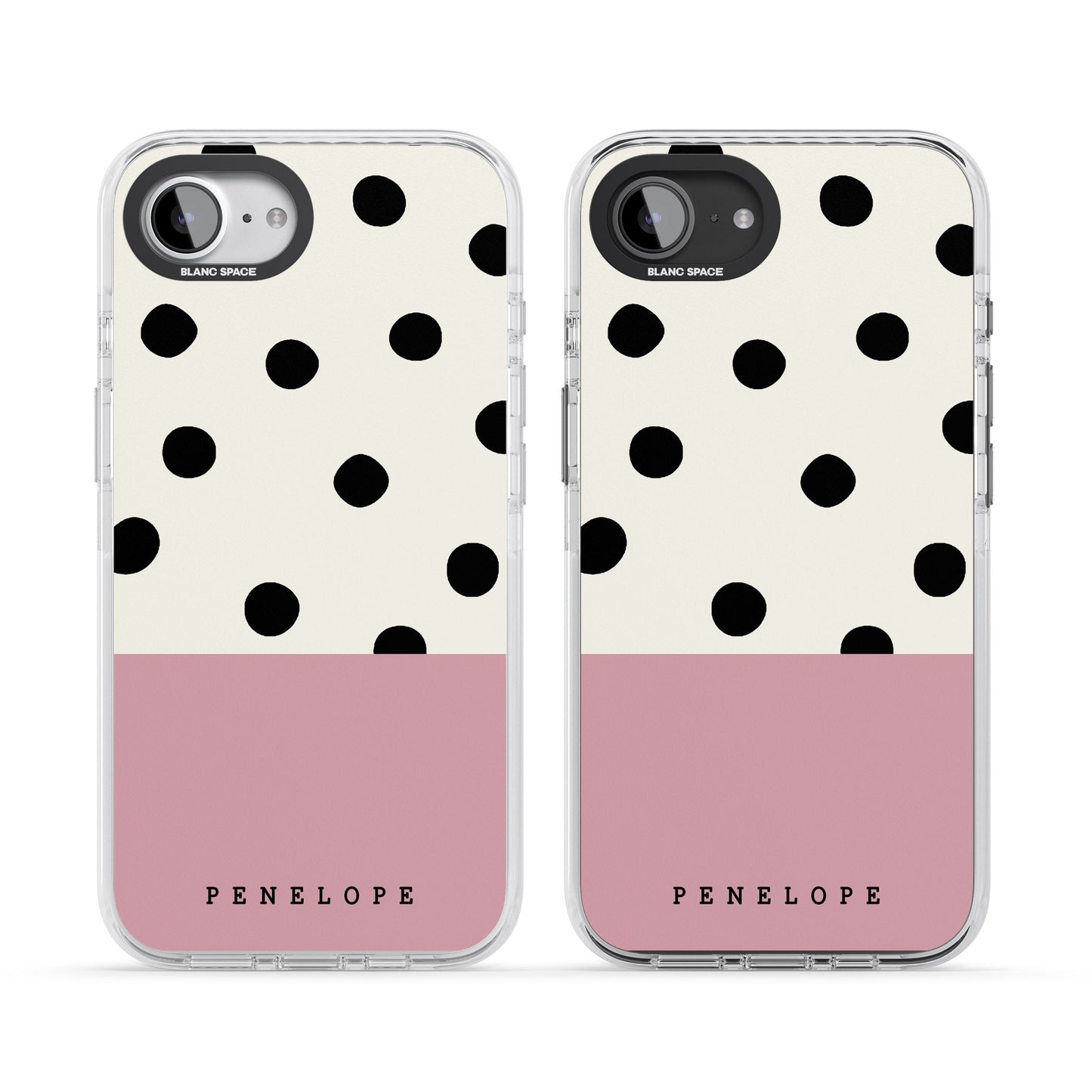 Personalised Pink Border Polka Dot