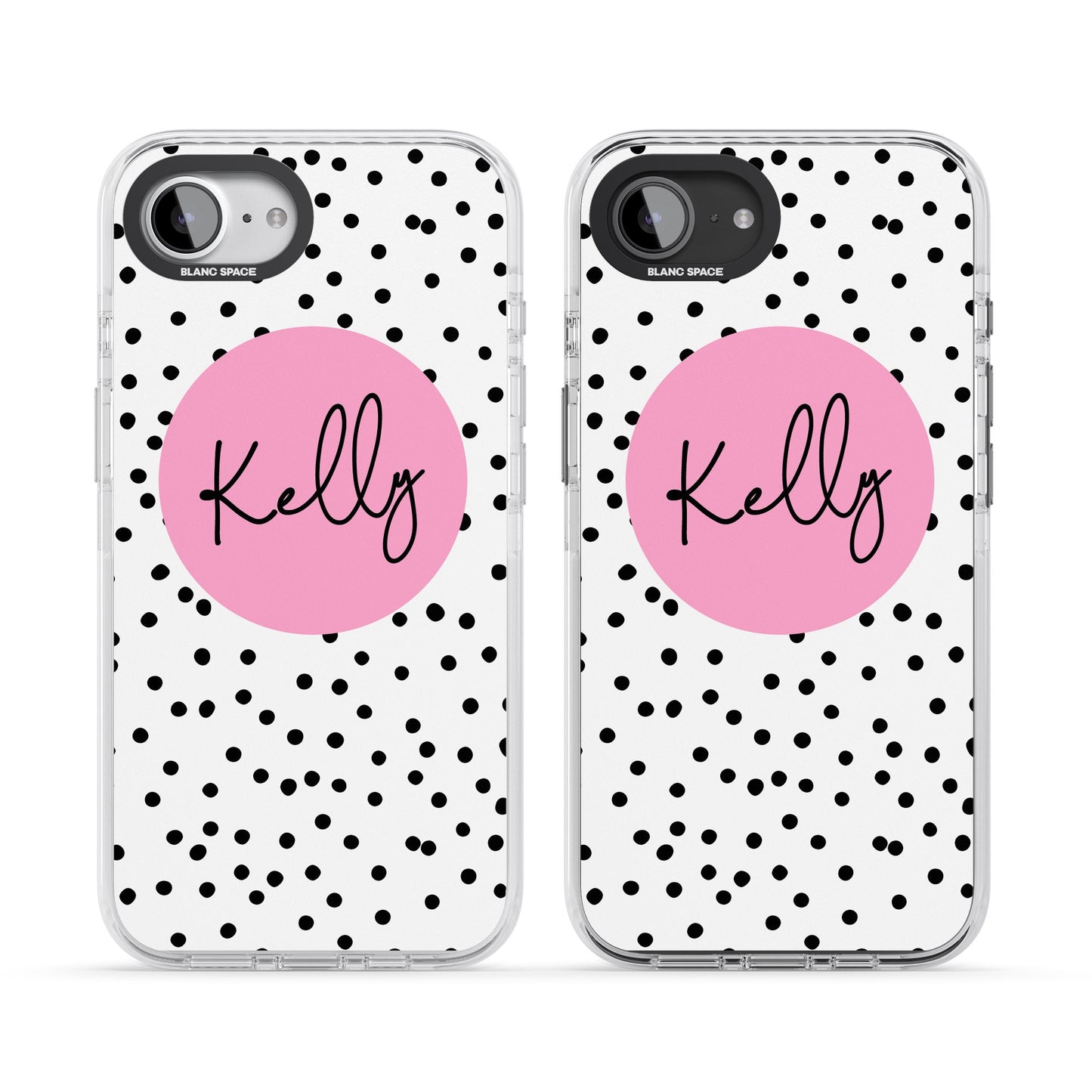 Personalised Pink Circle & Dots