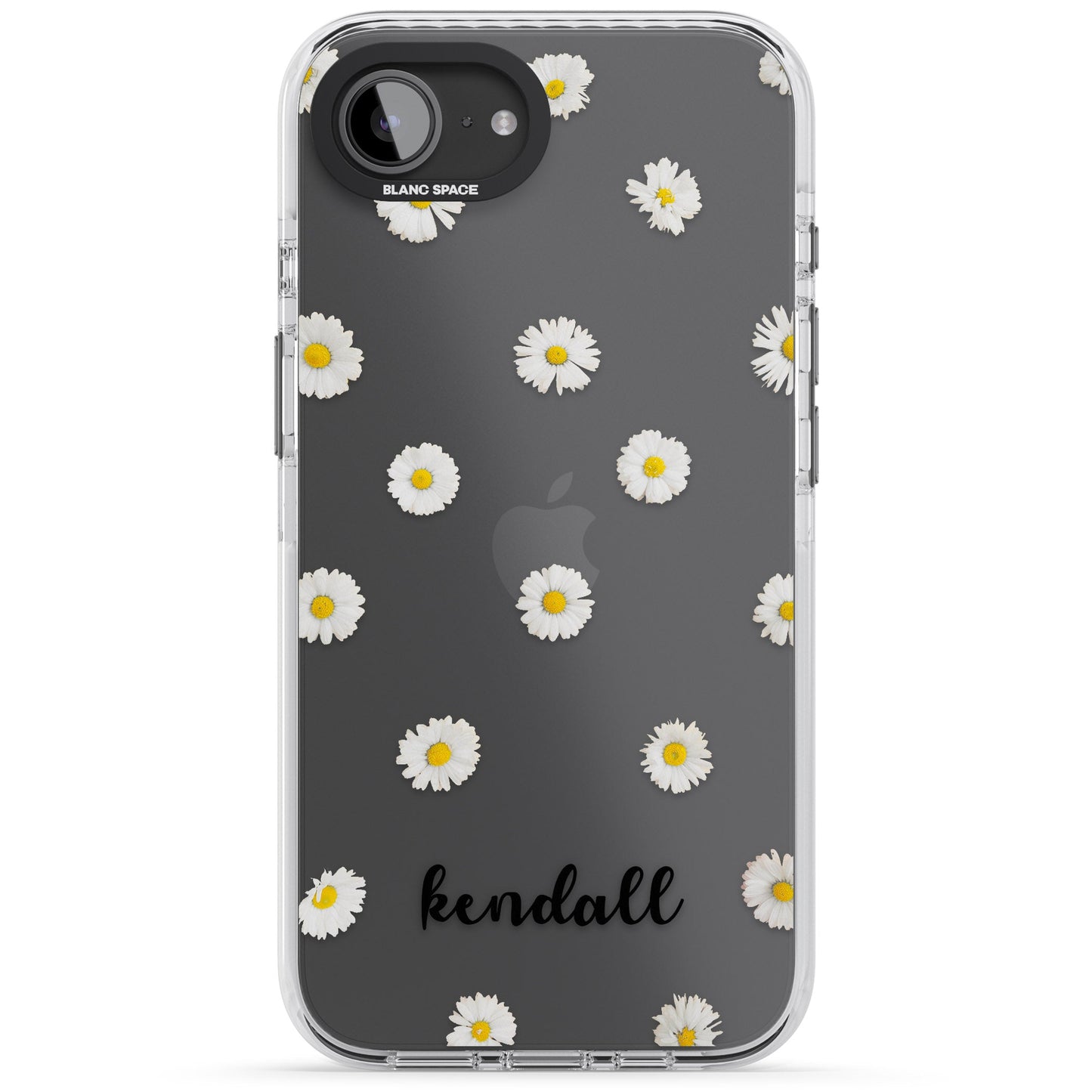 Personalised White Daisies & Cursive