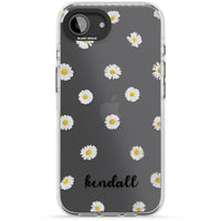 Personalised White Daisies & Cursive