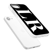 Lettres blanches et noires personnalisées