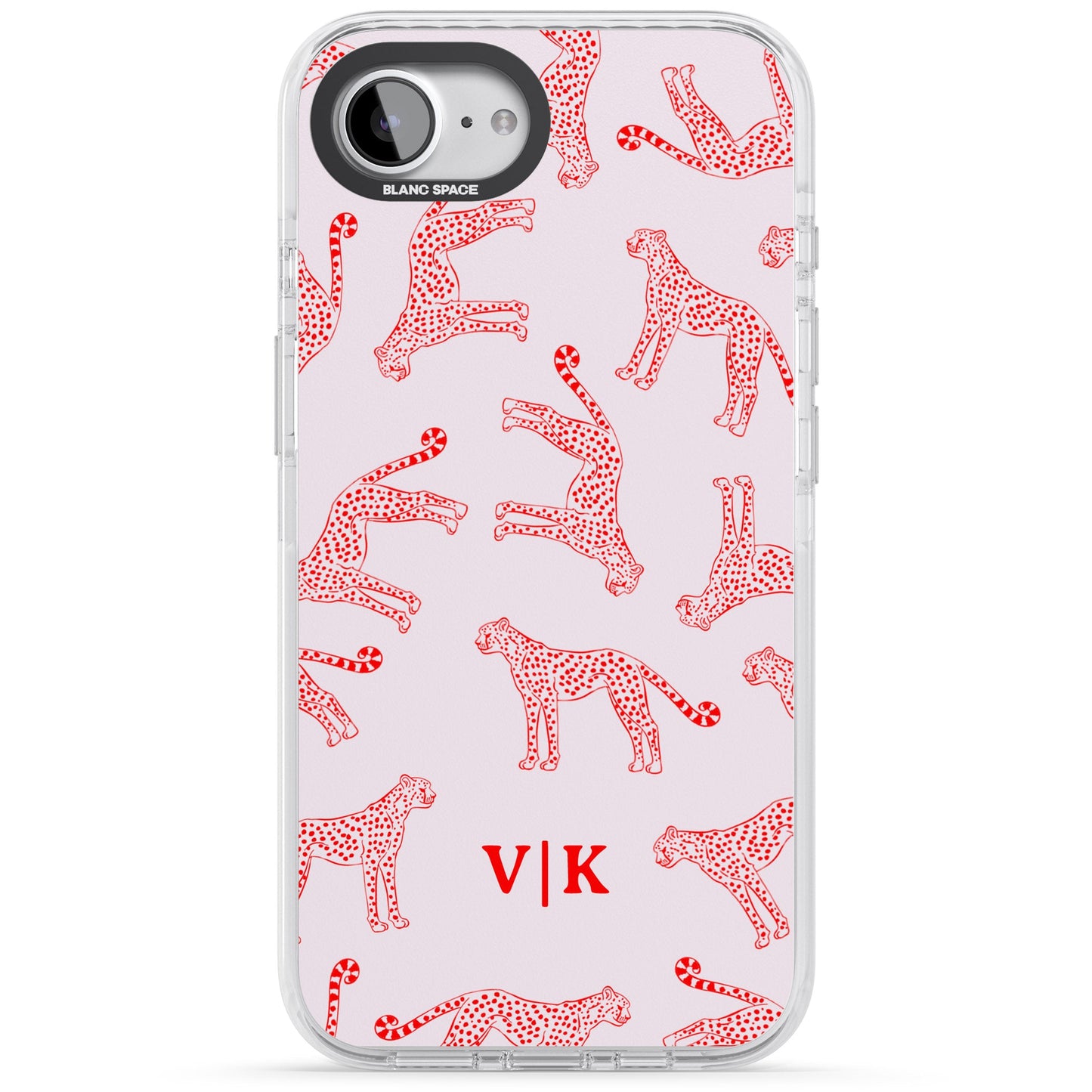 Guépard rouge et rose personnalisé