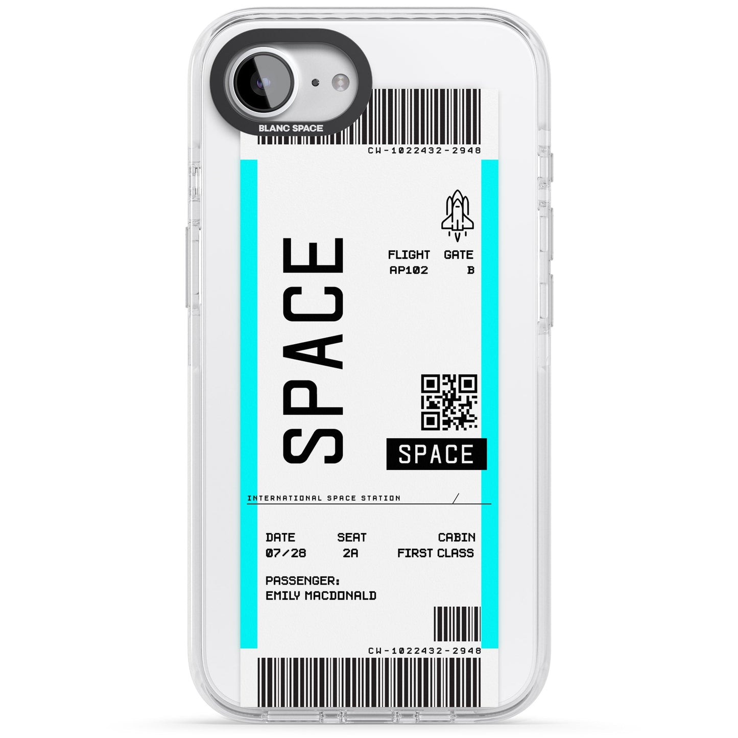 Personalised Space Travel Ticket
