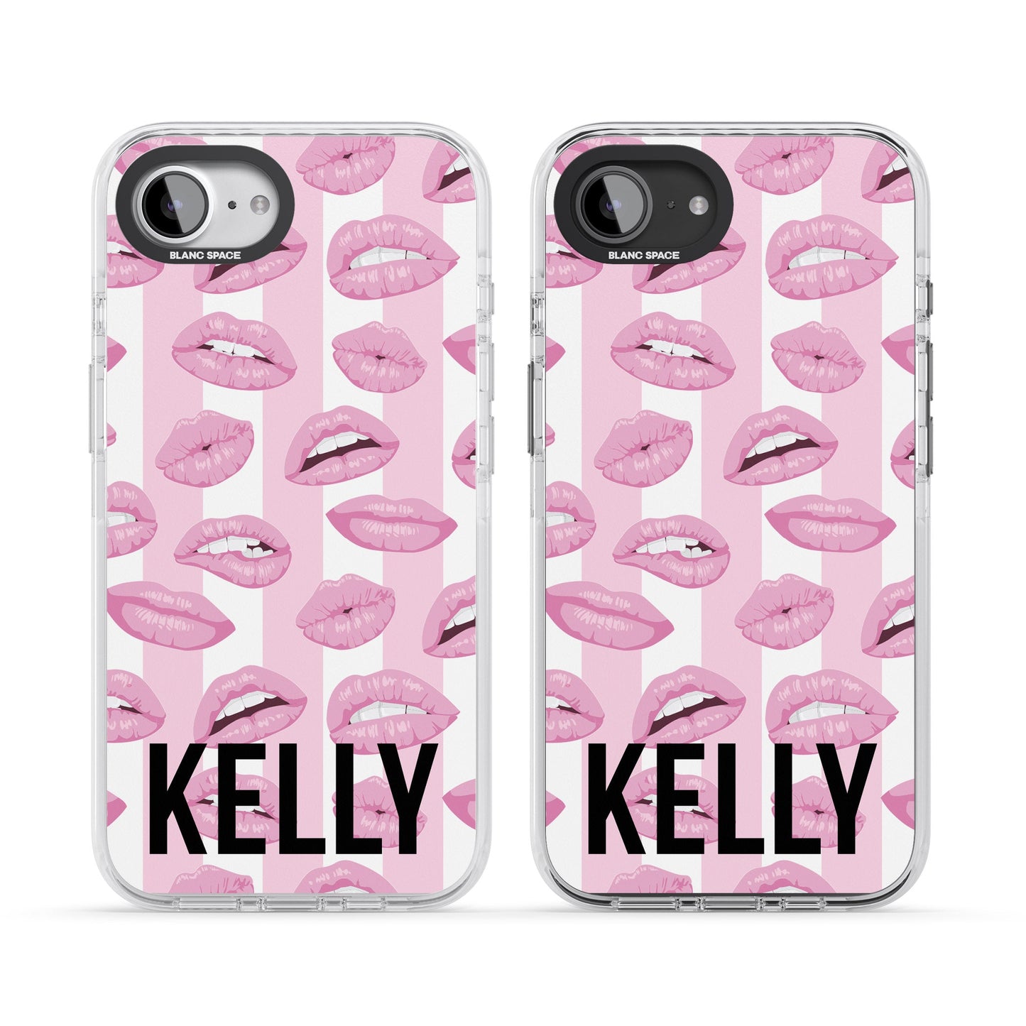 Personalised Pink Stripes & Lips