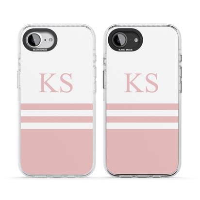Personalised Pink Stripes & Initials