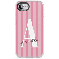 Personalised Pink Stripes Initial