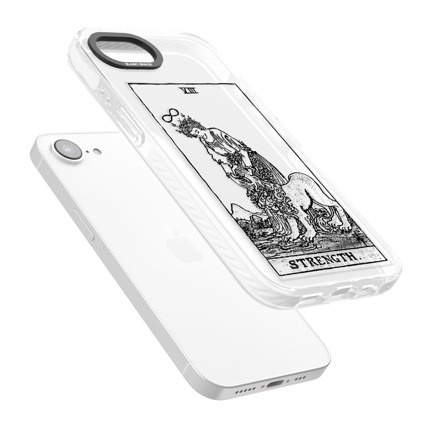 Personalisierte Stärke-Tarotkarte (Transparent)