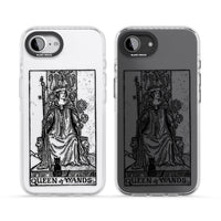 Personalisierte Tarotkarte „Königin der Stäbe“ (transparent)