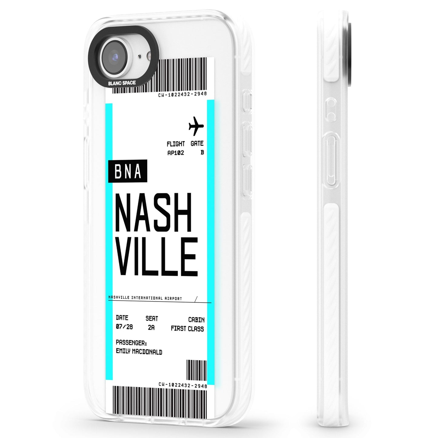 Carte d'embarquement personnalisée pour Nashville