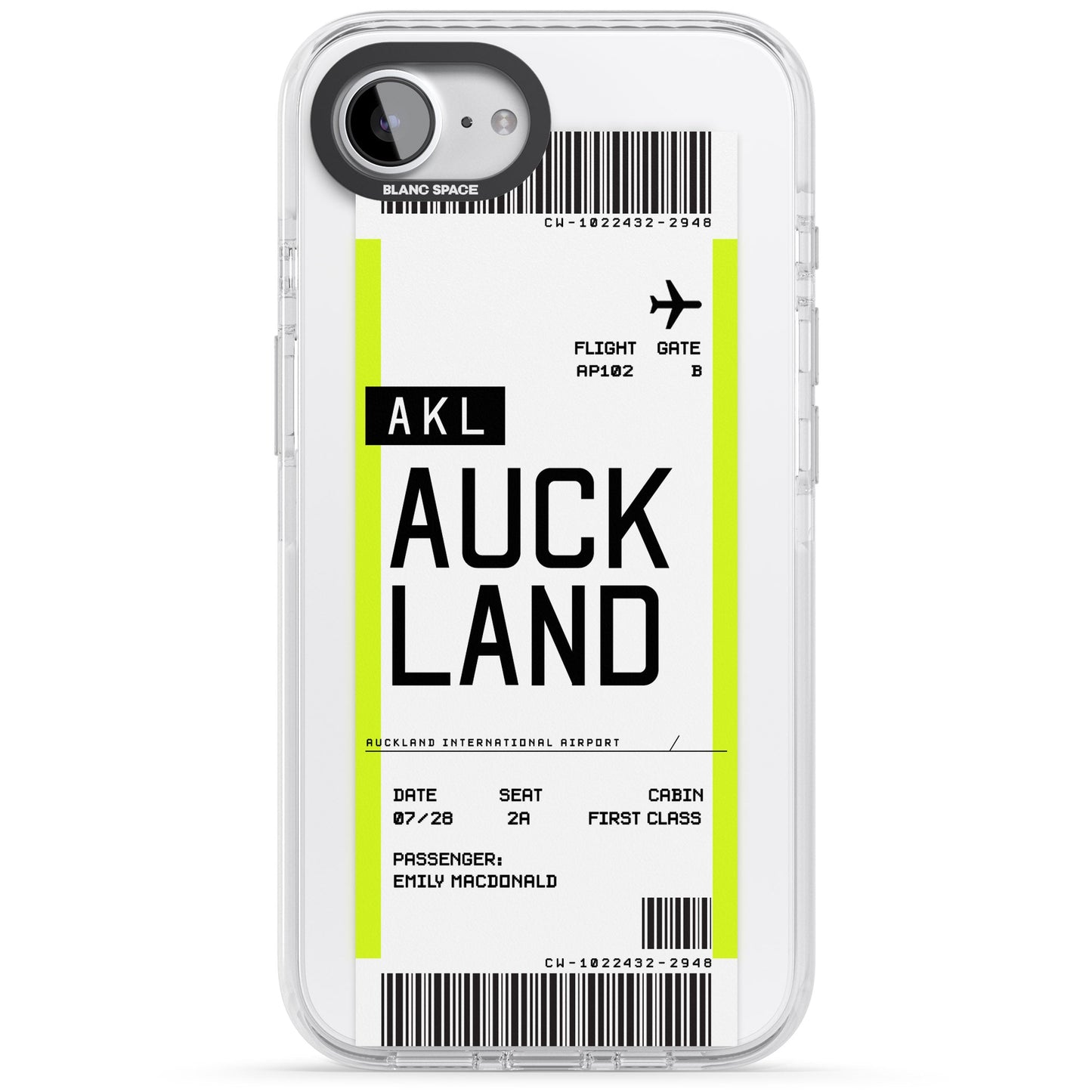 Personalised Auckland Boarding Pass