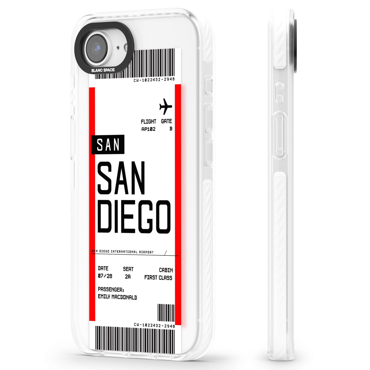 Personalised San Diego Boarding Pass