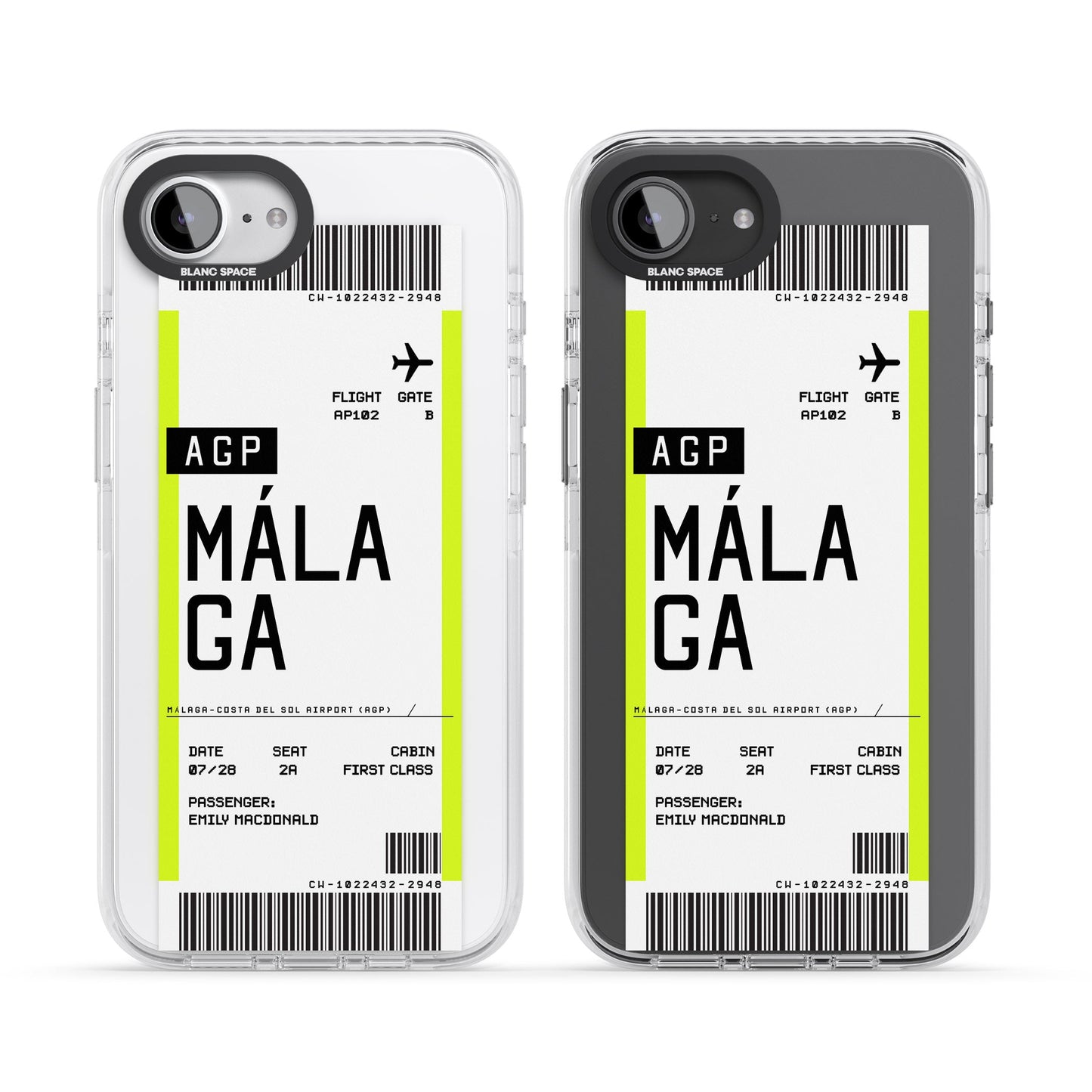 Personalised Málaga Boarding Pass