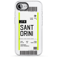 Personalisierte Bordkarte für Santorini