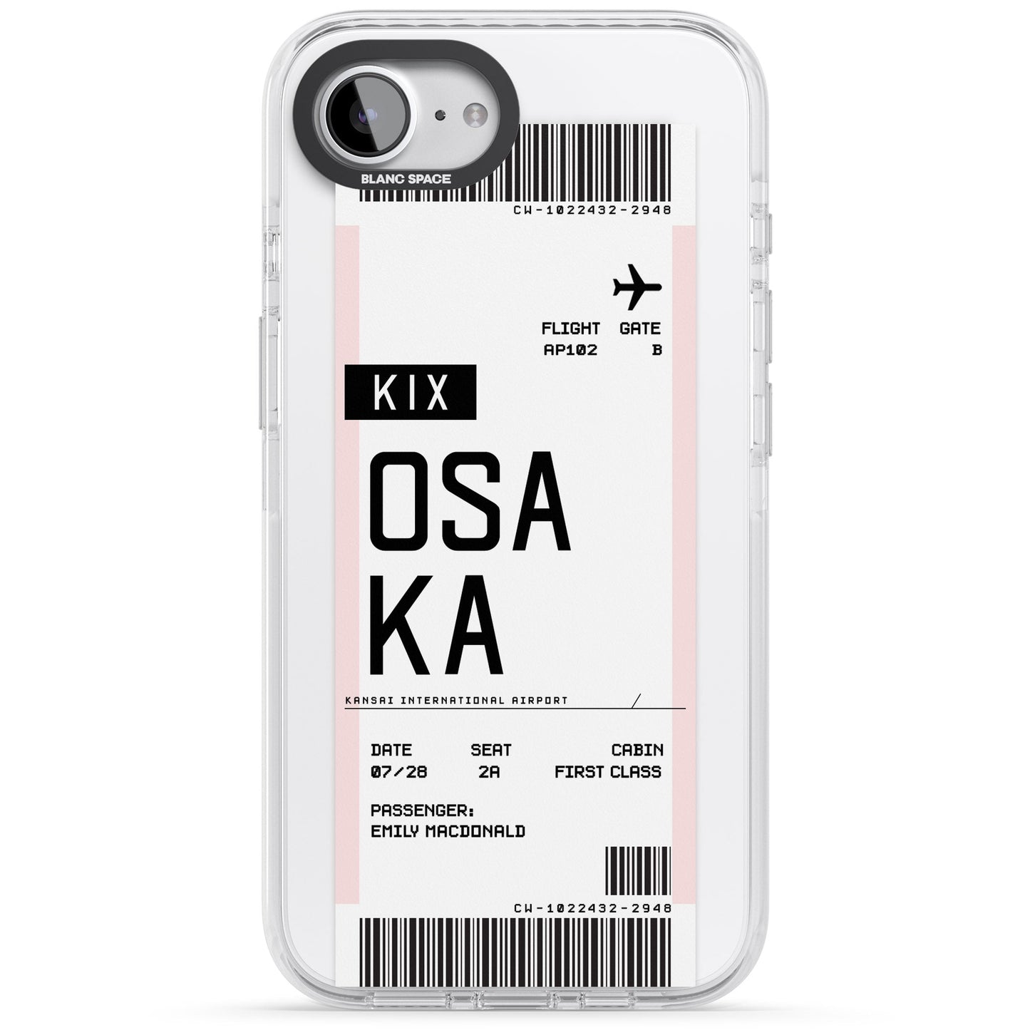 Personalised Osaka Boarding Pass