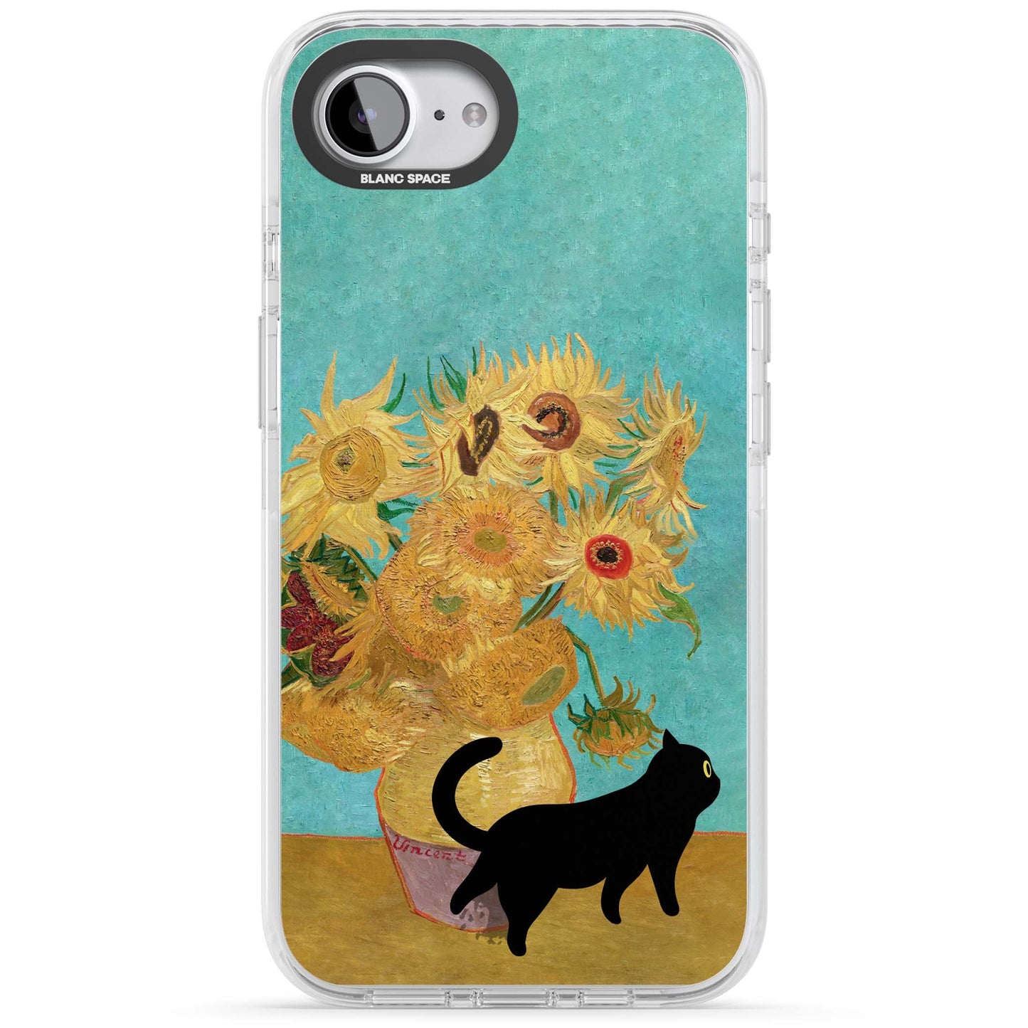 Cat with Van Gogh's Sunflowers