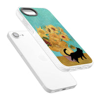 Cat with Van Gogh's Sunflowers