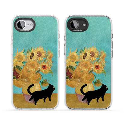 Cat with Van Gogh's Sunflowers