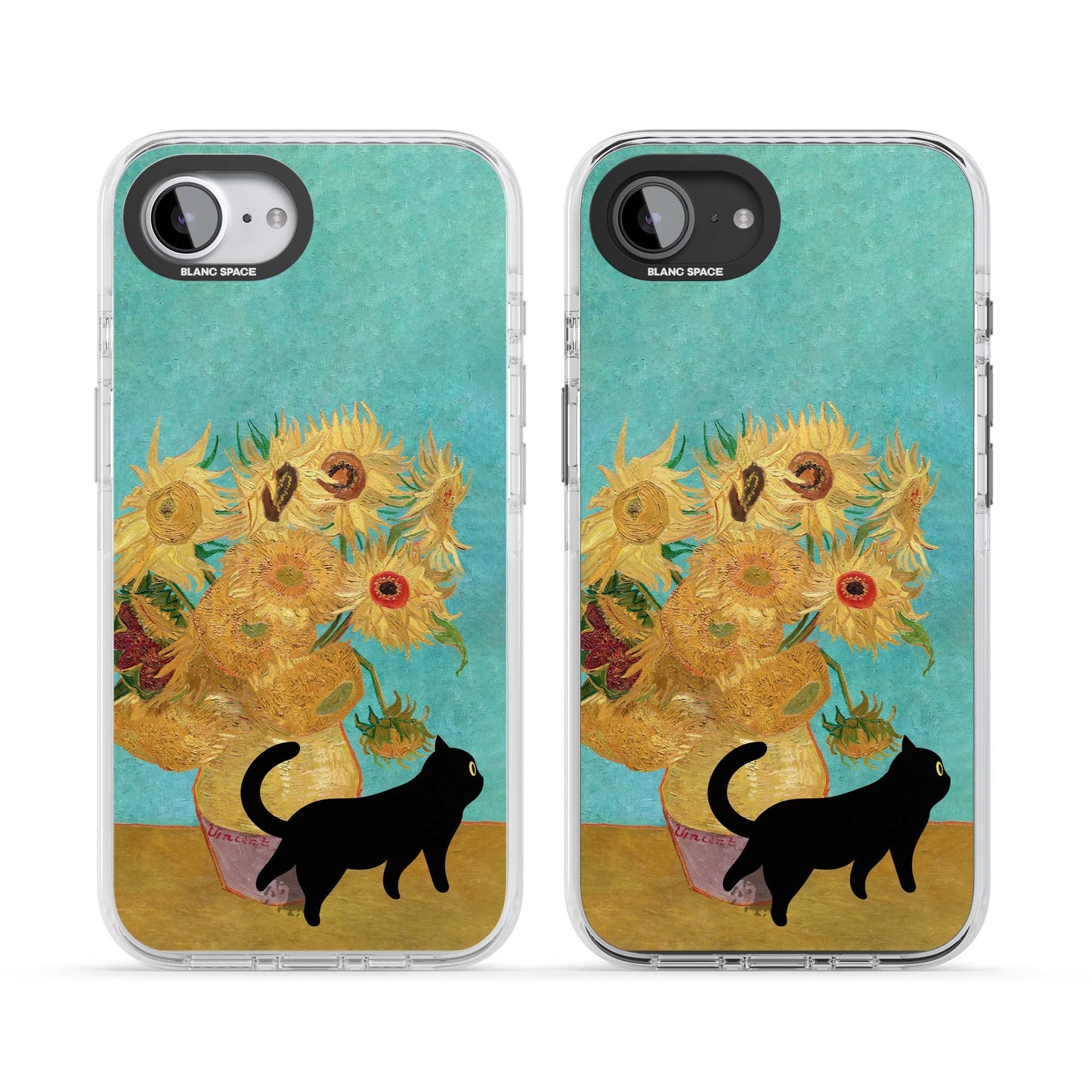 Cat with Van Gogh's Sunflowers