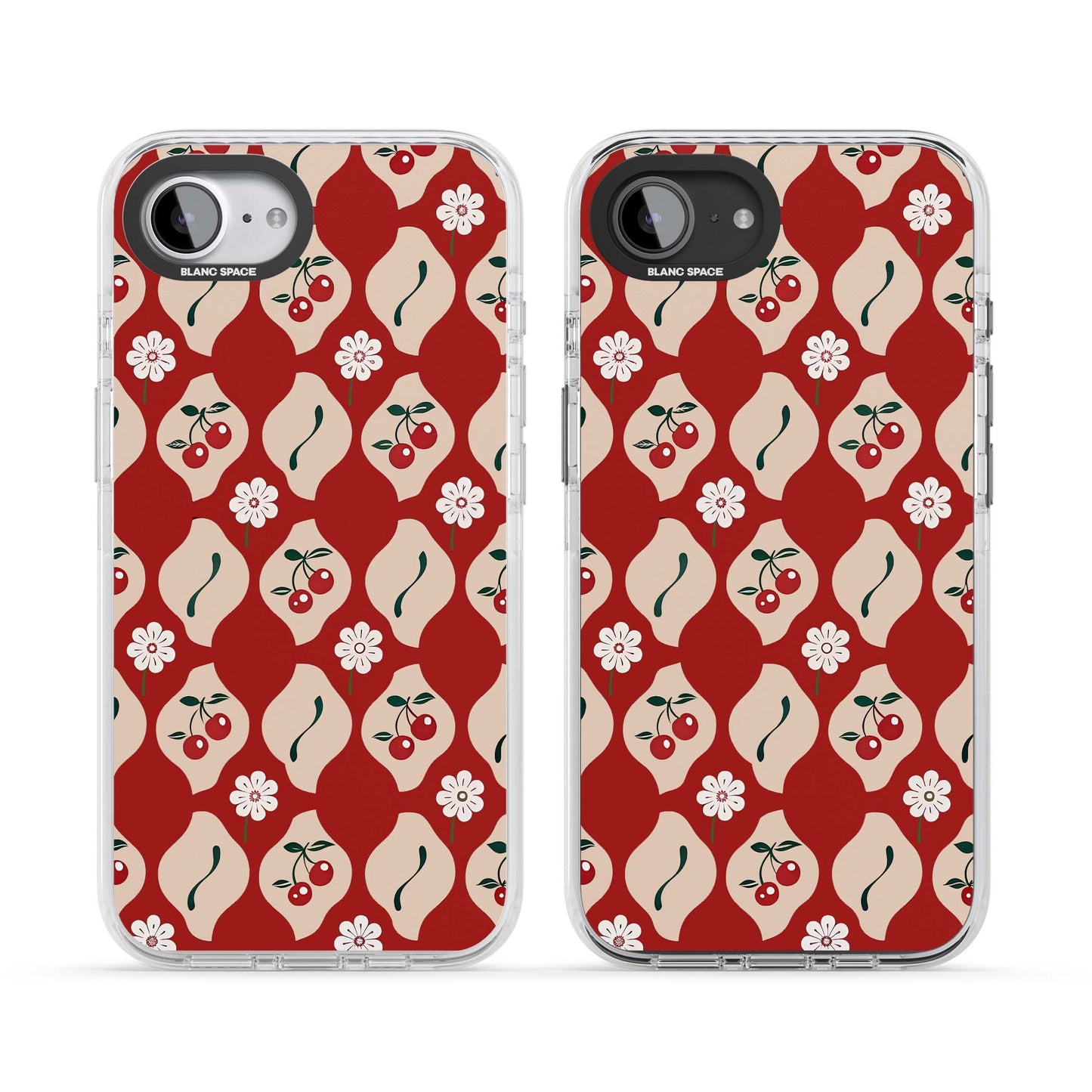 Vintage Cherry Diamond Pattern