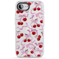 Pink Bow & Cherries
