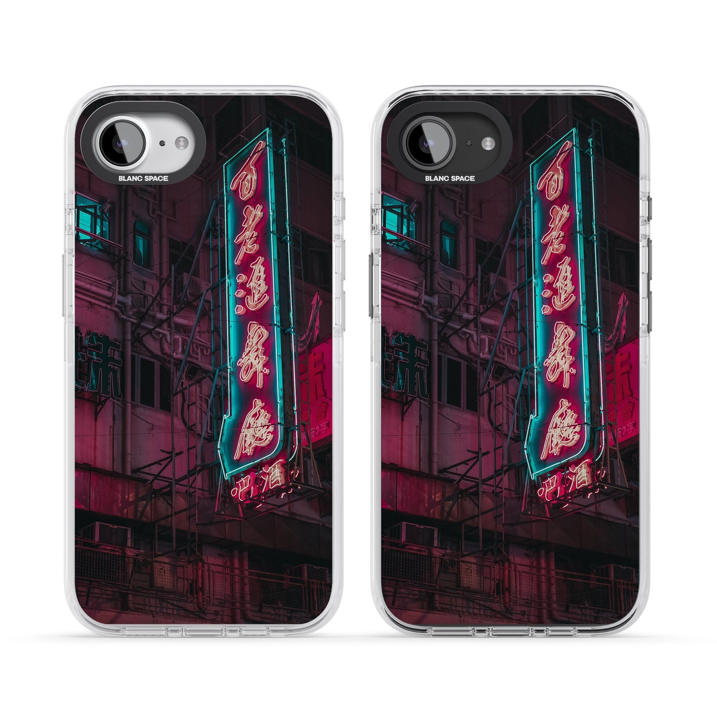 Neon-Kanji-Stadtbild