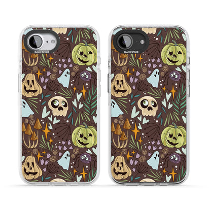 Goblincore Cartoon Halloween Pattern