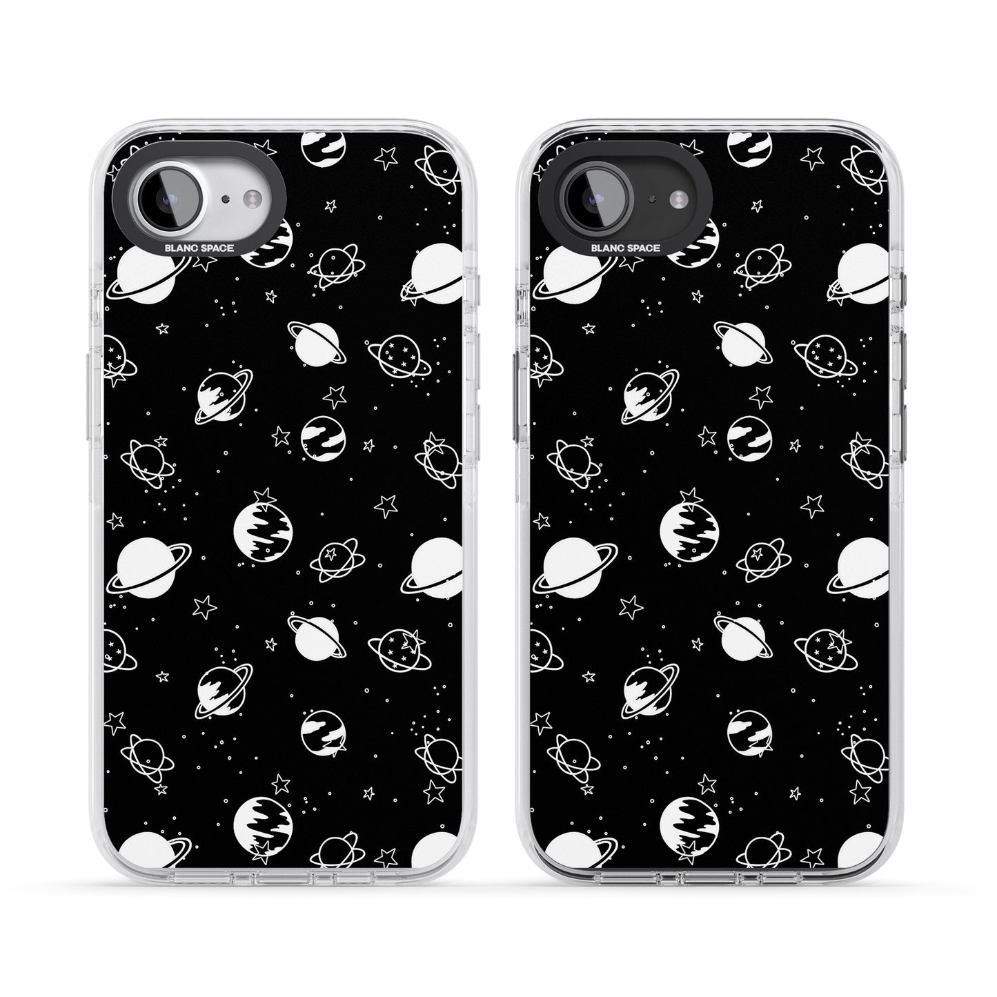 White Planets On Black