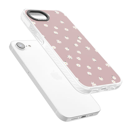 Marguerite rose poudré