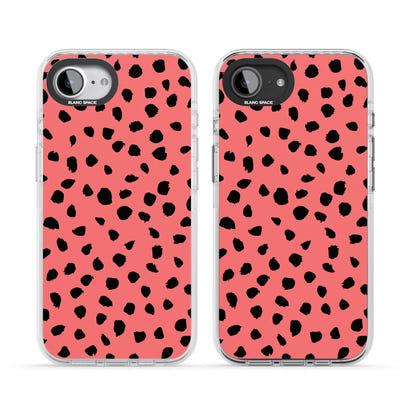 Black Dalmatian Spots On Coral