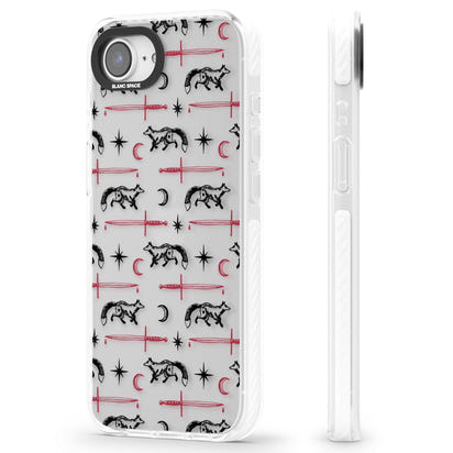 Motif renard et lame